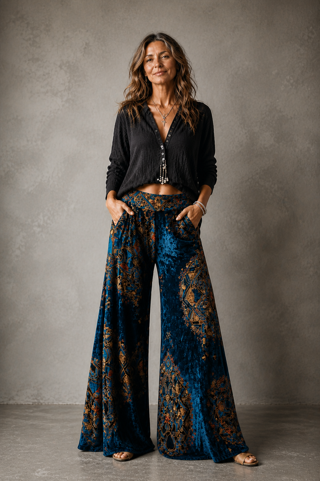 Maude - Coastal Boho™ Wide-Leg Pants