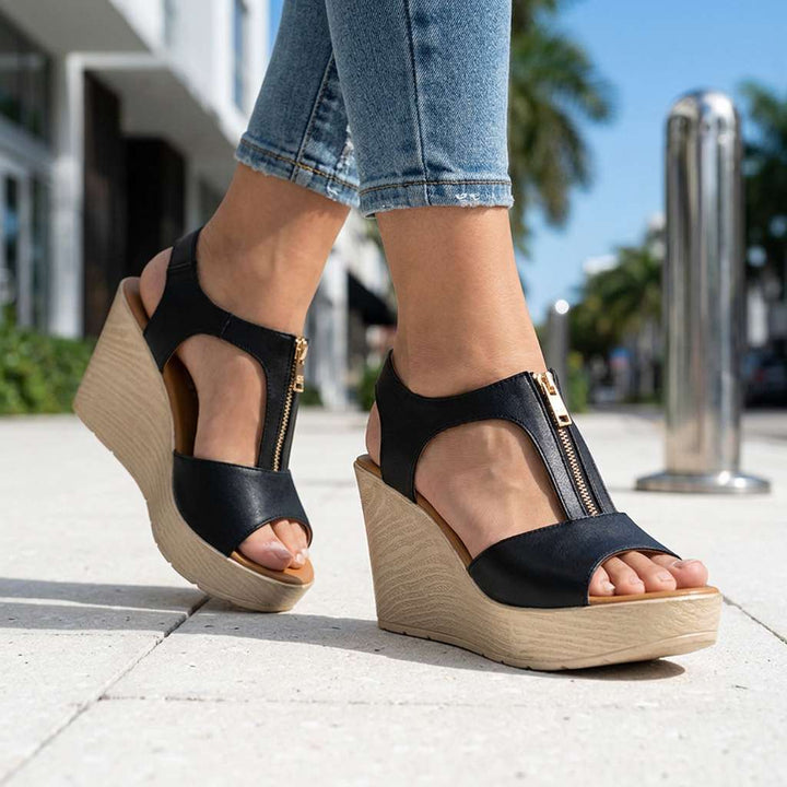 Evalyn Zip-Back Heels