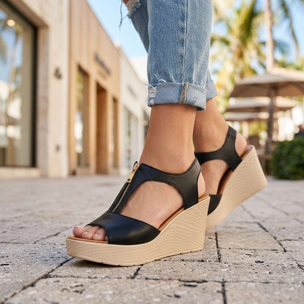Evalyn Zip-Back Heels