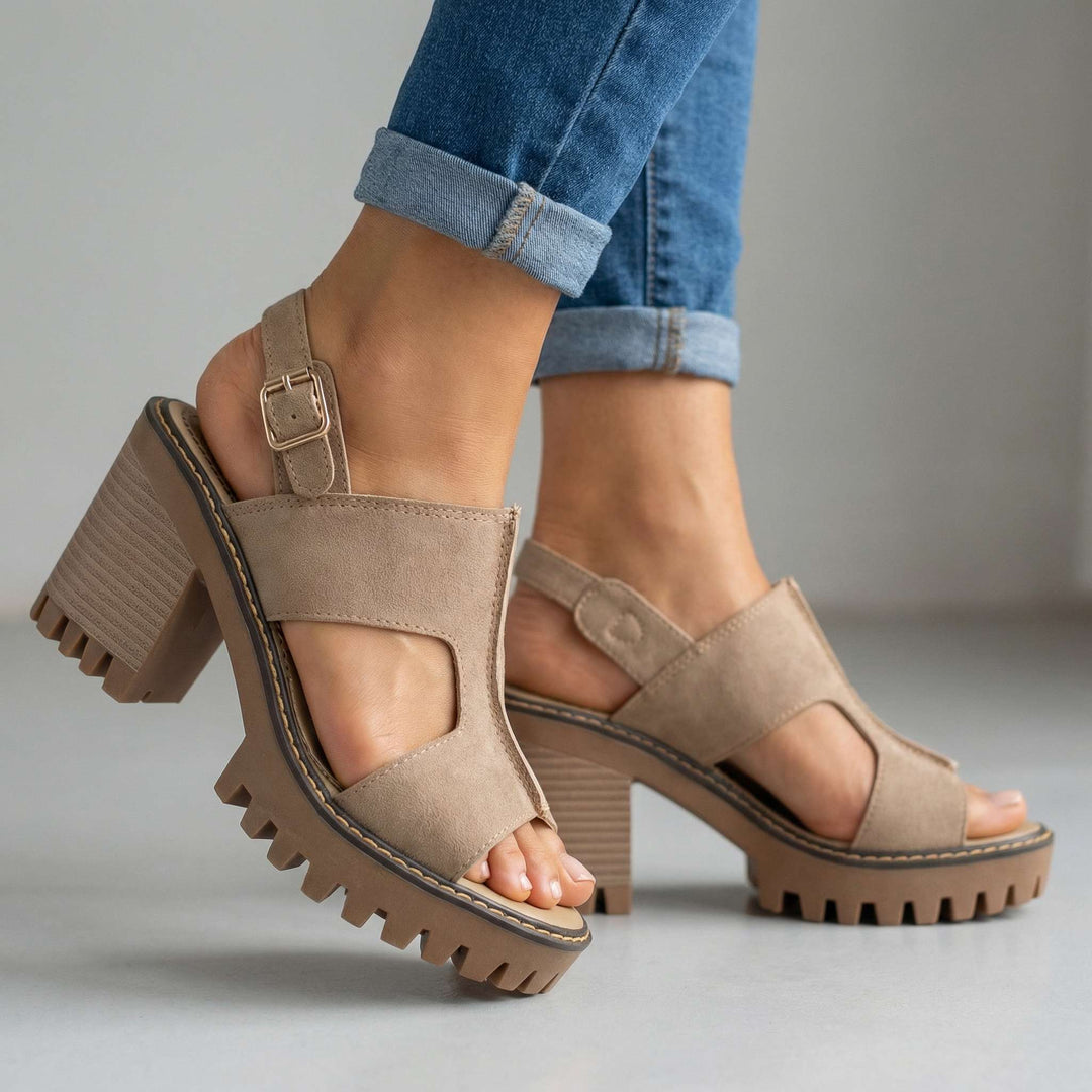 Karen Signature Strap Heels