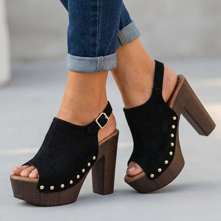 Vanessa Evening Open-Toe Heels