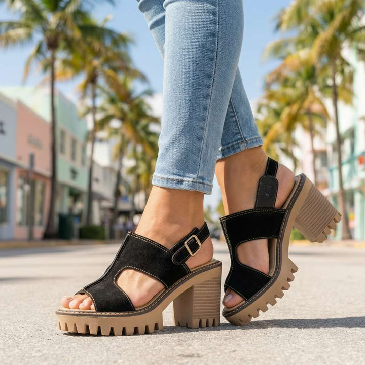 Karen Signature Strap Heels