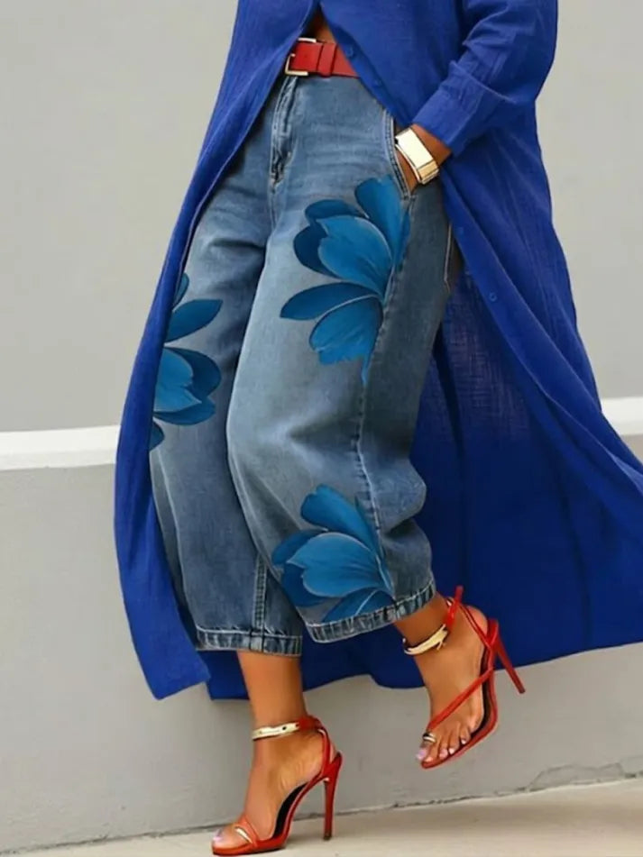 Sophia - Pantalones florales elegantes